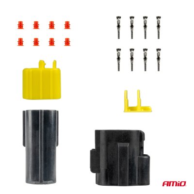 Stikprop og stikdåse sæt 4 PIN 2.2mm AMIO-04348