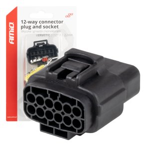 Stik og socket sæt 12 PIN 2.2mm AMIO-04352