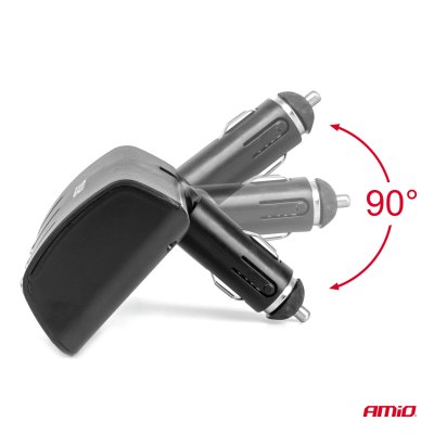 Triple forlængersokkel 12/24V 120W 90° AMIO-04358