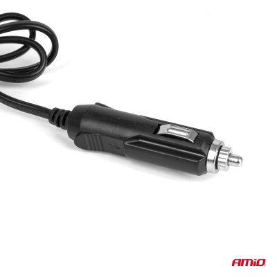 Triple forlængelsesstikoplader 1x USB A 1x USB C QC 4.0 12/24V 120W 80cm AMIO-04365