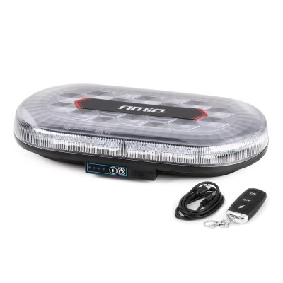 Trådløs LED lysbjælke R65 R10 326x186x63 26W 12V 24V AMIO-04369