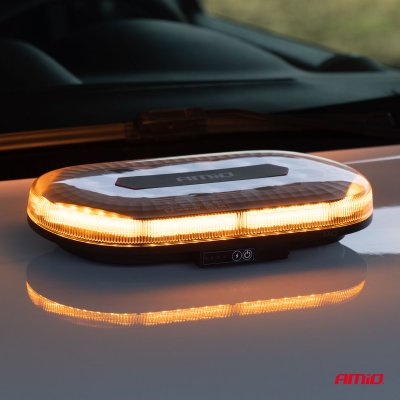 Trådløs LED lysbjælke R65 R10 326x186x63 26W 12V 24V AMIO-04369