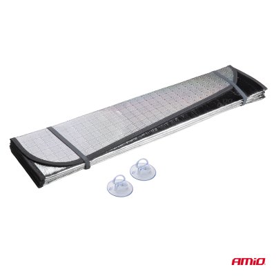 Foldbar laser solskærm 145x70cm AMIO-04374