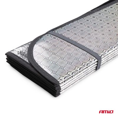 Foldbar laser solskærm 145x70cm AMIO-04374