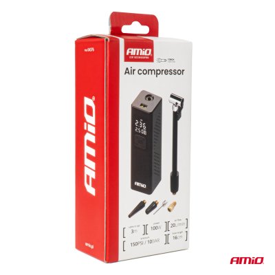 Bilkompressor med LED-display 12V 100W AMIO-04376