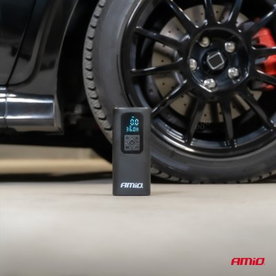 Bærbar luftkompressor LED USB-C 40W AMIO-04377