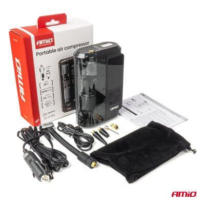 Bærbar luftkompressor LED USB-C 40W AMIO-04378