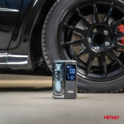 Bærbar luftkompressor LED USB-C 40W AMIO-04378