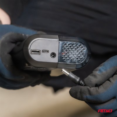 Bærbar luftkompressor LED USB-C 40W AMIO-04378