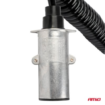 Fjederspiral kabel TIR 2x 7 PIN type N 5m 24V AMIO-04379