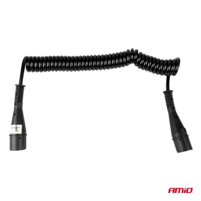 Fjedersløjfe kabel TIR 2x 7 PIN type N 5m 24V AMIO-04380