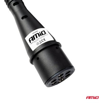 Fjedersløjfe kabel TIR 2x 7 PIN type N 5m 24V AMIO-04380