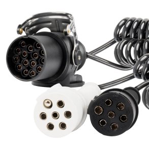 Fjederledning TIR 2x 7 PIN 15 PIN type N/S 5m 24V AMIO-04381