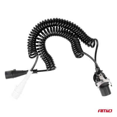 Fjederledning TIR 2x 7 PIN 15 PIN type N/S 5m 24V AMIO-04381