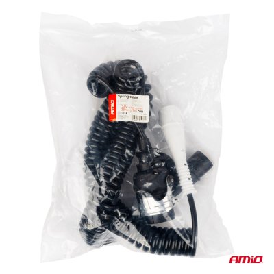 Fjederledning TIR 2x 7 PIN 15 PIN type N/S 5m 24V AMIO-04381