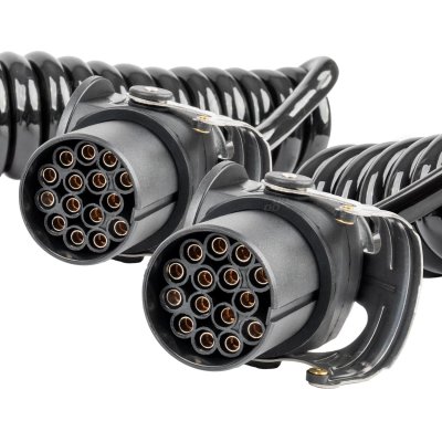 Fjederslæde  TIR 2x 15 PIN 5m 24V AMIO-04382