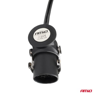 Fjederslæde  TIR 2x 15 PIN 5m 24V AMIO-04382