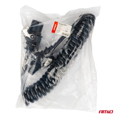 Fjederslæde  TIR 2x 15 PIN 5m 24V AMIO-04382