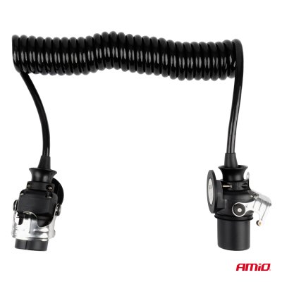 Fjederkabel TIR 2x 7 PIN type EBS 5m 24V AMIO-04383