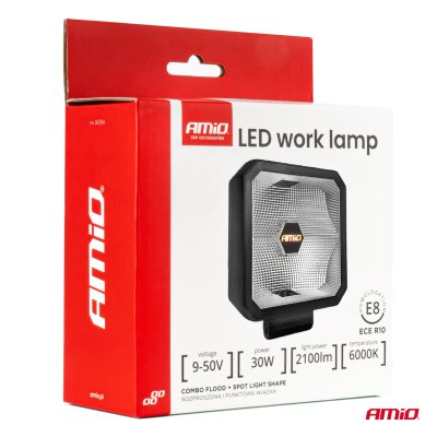 LED arbejdslampe 30W COMBO 12V 24V AMIO-04394