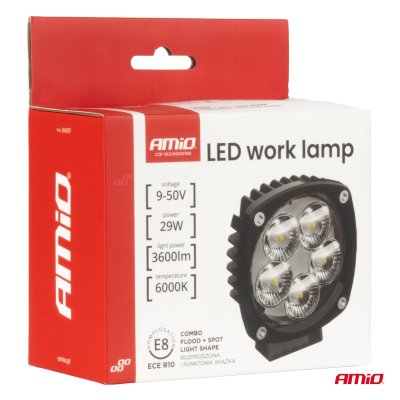 LED arbejdslygte LED 29W COMBO 12V 24V AMIO-04397