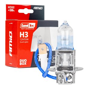 Halogenpærer H3 12V 55W LumiTec NÆSTE GENERATION +135% DUO AMIO-04403