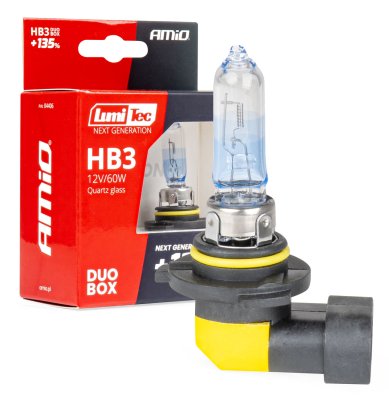 Halogenpærer HB3 12V 60W LumiTec NÆSTE GENERATION +135% DUO AMIO-04406