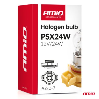 Halogenpære PSX24W PG20-7 12V 24W AMIO-04411