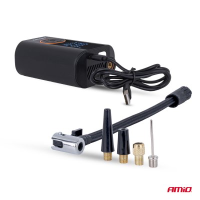 Bærbar luftkompressor LED 40W USB-C ACOMP-25 AMIO-04414