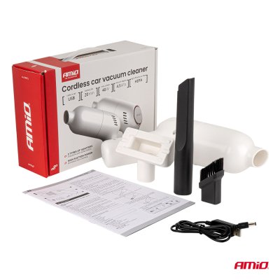 Trådløs bilstøvsuger 40W 4,5kPa USB-C VC-07 HEPA AMIO-04415