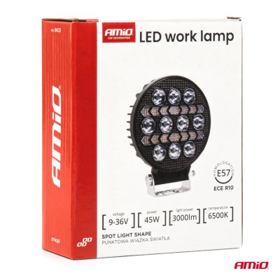 Arbejdslampe AWL76 45W 6500K 3000lm 9-36V AMiO-04420