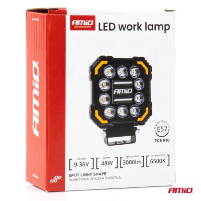 Arbejdslampe AWL81 48W 3000LM 12V 24V AMIO-04425