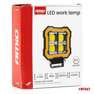 Arbejdslampe AWL84 48W 4800LM 12V 24V AMIO-04428
