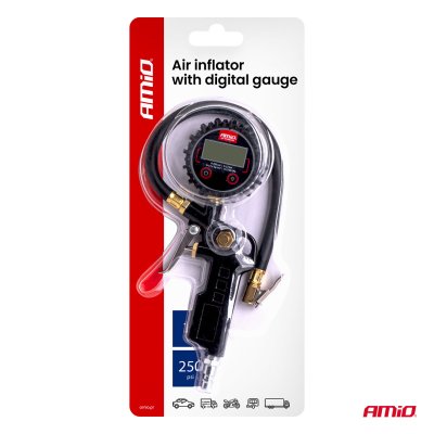 Luftpistol med digitalt manometer 17 bar AMIO-04466