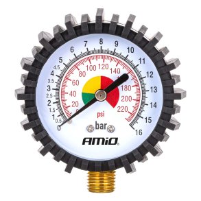 Mekanisk Manometer Gummi 16 bar AMIO-04467