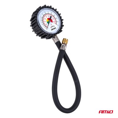 Mekanisk trykmåler med slange 30 cm 12 bar AMIO-04468