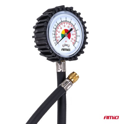 Mekanisk trykmåler med slange 30 cm 12 bar AMIO-04468