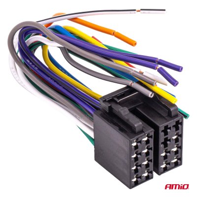 Integreret hun ISO stik ISO CCA 13PIN 5A 12V AMIO-04441