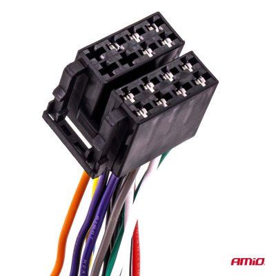 Integreret hun ISO stik ISO CCA 13PIN 5A 12V AMIO-04441