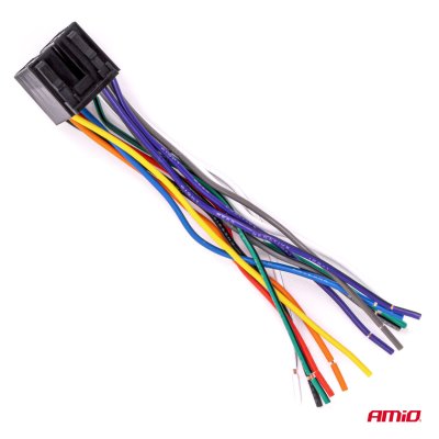 Integreret hun ISO stik ISO CCA 13PIN 5A 12V AMIO-04441