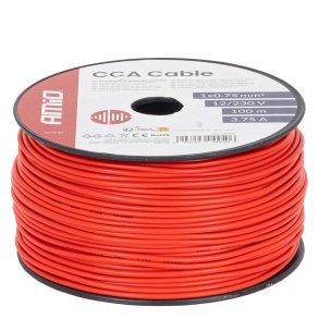 CCA Kabel 1x0.75mm2 100m 3.75A 12/230V AMIO-04450