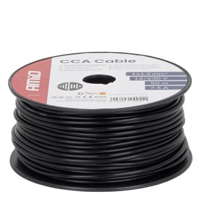 CCA Kabel 1x1,5mm2 50m 7,5A 12/230V AMIO-04455