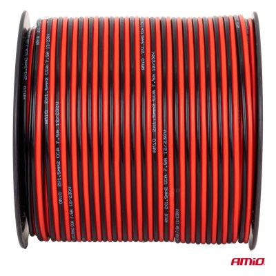 CCA højtaler kabel 2x1.5mm2 100m 7.5A AMIO-04459