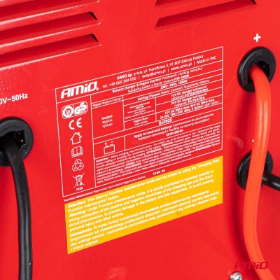 Batterioplader med booststarter max. 40A, 12V, 24V, start 300A, AMIO-04500