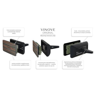 Bil luftfrisker VINOVE PRESTIGE DAKAR EBONY WOOD
