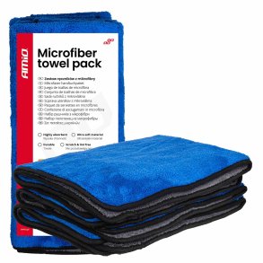 Mikrofiber håndklæde sæt 800gsm 60x90cm 3 stk. AMIO-04487