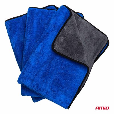 Mikrofiber håndklæde sæt 800gsm 60x90cm 3 stk. AMIO-04487