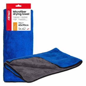 Mikrofiber tørrehåndklæde 800gsm 60x90cm AMIO-04488