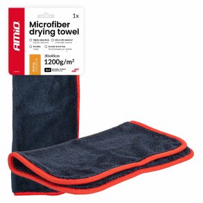 Mikrofiber tørrehåndklæde 1200gsm 30x40cm AMIO-04491