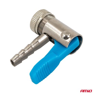 Ironn nikkelbelagt dækpumpeforbindelse 6 mm AMIO-04497